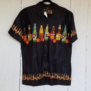 Hawaiian Beer Bottle Tiki Shirt